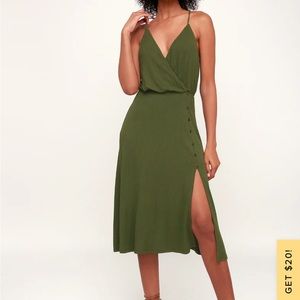 Lulus x Lush palm tree breeze dress